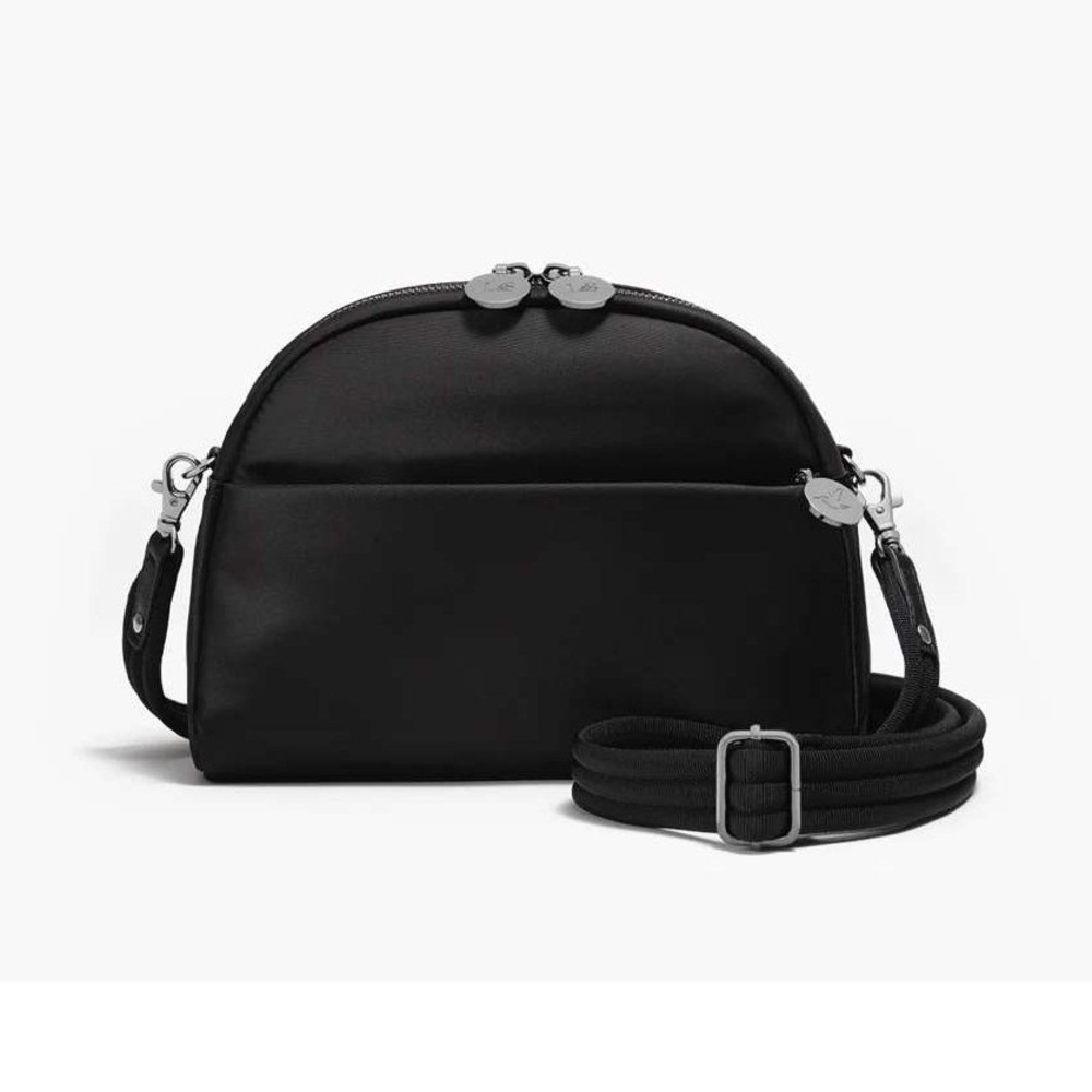 Lo & Sons Purse Nouvelle Crossbody Bag Black Travel Minimal Zip Close